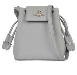 Pimlico Bucket Bag, Leather, Grey, MII, DB, 3*